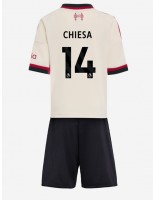 Otroške Nogometnih dresov Liverpool Federico Chiesa #14 Gostujoči 2025-26 Kratki rokavi (+ hlače)